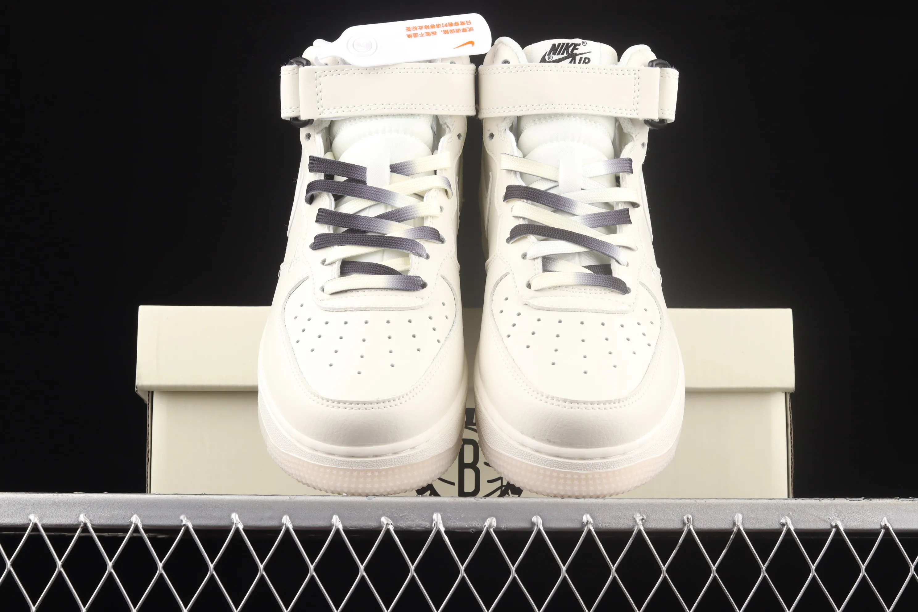 All categories Nk Air Force 1 Air Force series Nk Air Force 1 Mid Air Force mid-top Nk Air Force 1'07 Mid "Mi Black and White" Brooklyn Nets city limited Air Force One mid-top casual sneakers NT2969-013
